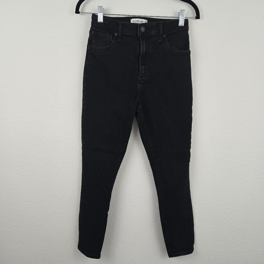 Abercrombie & Fitch The Super Skinny Ankle High Rise Curve Love Jeans